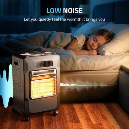 PAULINN Propane Heater Indoor Outdoor Patio Heaters 6000 to 18000 BTU 3 Modes for Patio, Garage, Camping, Shop
