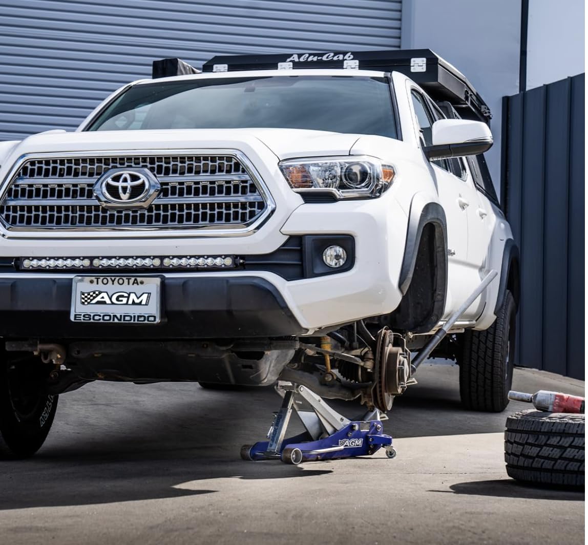 AGM Jack Rod, 3.5 Ton Locking Support Bar for Floor Jacks, Jack NOT Included, 14" Travel, 3 lb, Compact Jack Stand Alternative for Cars, SUVs, EVs, Safer, Smarter Vehicle Support