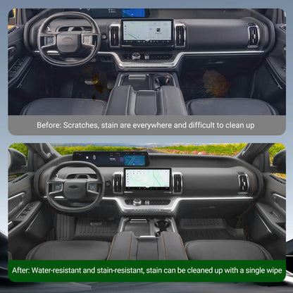 xipoqix 7 Seats Floor Mats Cargo Mat Backrest Mat Compatible with 2025 2026 Ford Expedition Replacement for 2025 2026 Ford Expedition Accessories (Trunk Mat+Backrest Mats+Floor Mats)