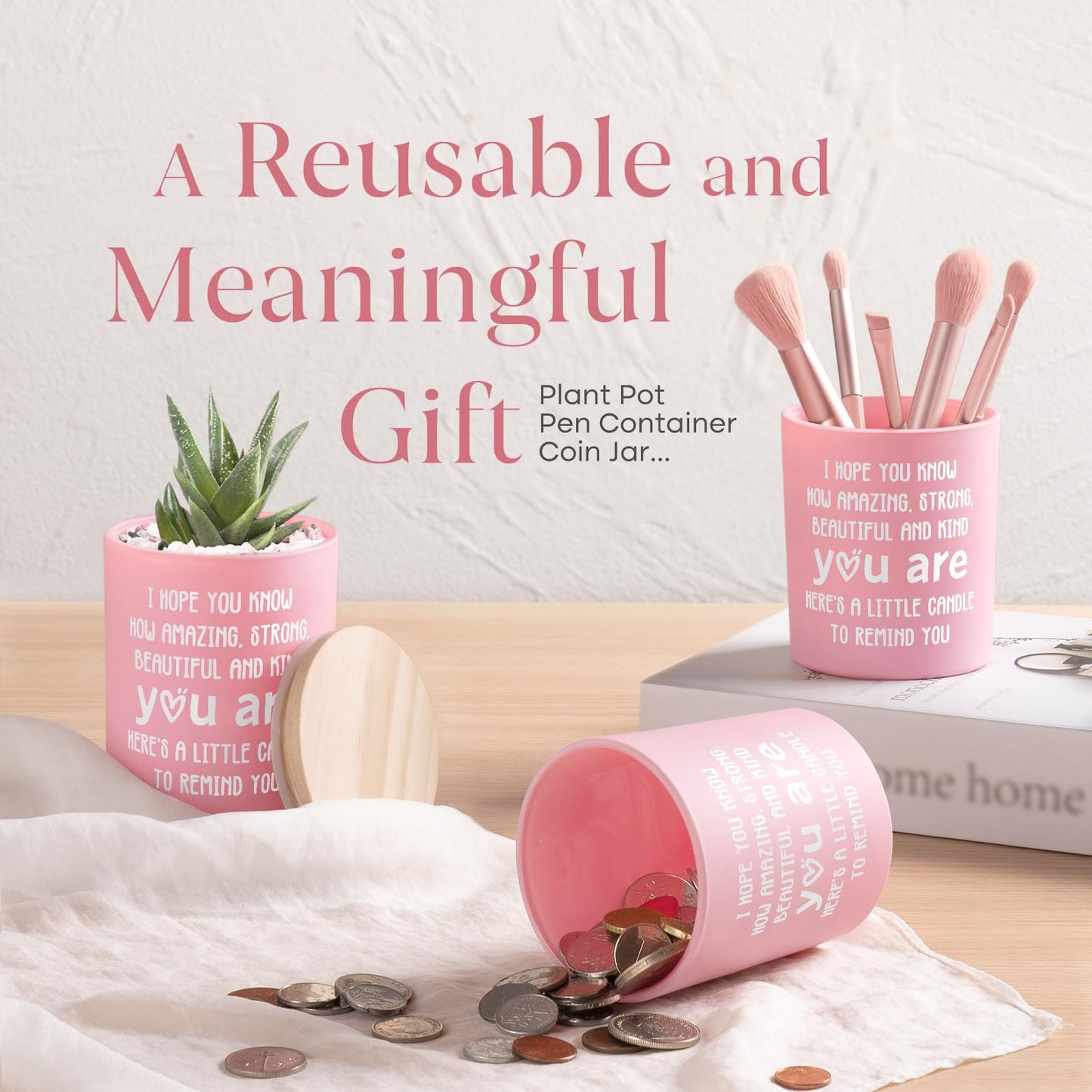 Inspirational Gifts for Women, You are Amazing Candle 10Oz, Birthday Graduation Encouragement Cheer Up Positive Affirmations Gifts for Women Friends, Get Well Cancer Care Gift, Soy Wax Scented Candle