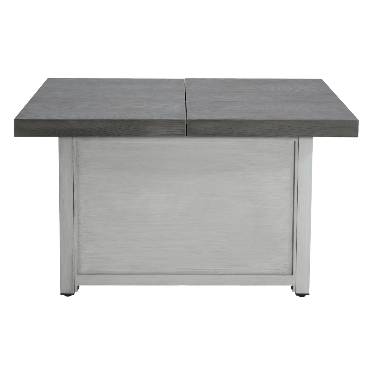 Christopher Knight Home Akali Extendable Outdoor Fire Pit Table with Lava Rocks and Protect Cover, Aluminium Alloy Tabletop Fire Pit with Steel Frame, Patio Fireplace Table, 50000 BTU, Dark Grey