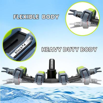 Sepetrel Heavy Duty Pool Vacuum Head - Professional Weighted Design with Wheels & Aluminum Handle