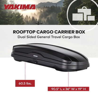 Yakima Car Roof Cargo Carrier, SkyBox NX XXL Rooftop Hard Shell Box with SKS Lock, Black - Heavy-Duty Vehicle Storage Accessories for Travel and Camping