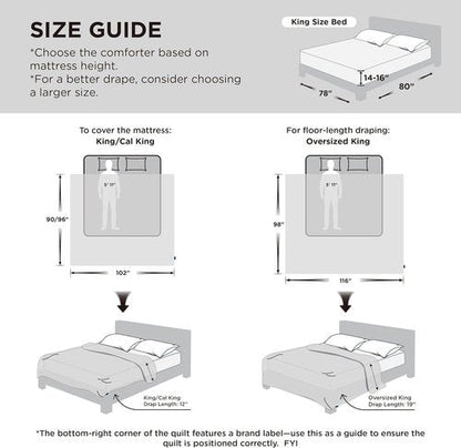 Bedsure Comforter Duvet Insert - Oversized King Size, GentleSoft Down Alternative Bedding, Pink 116 x 98 Inches