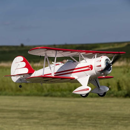 E-flite RC Airplane UMX WACO White BNF Basic Transmitter Battery and Charger Not Included with AS3X &amp Safe EFLU53550