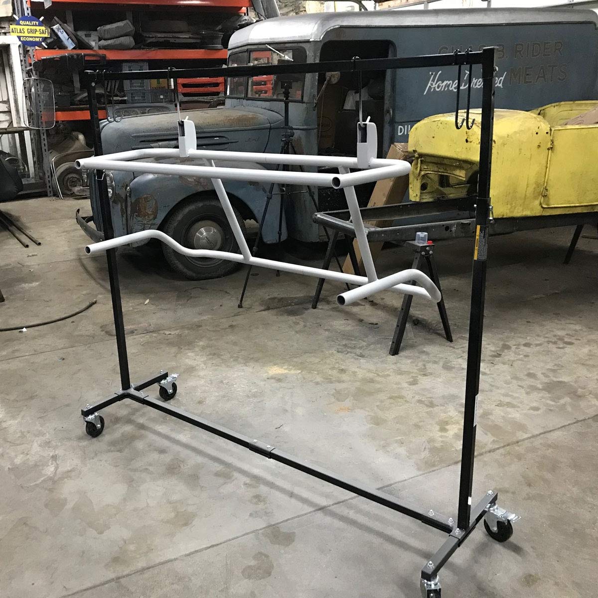 Eastwood Portable Adjustable Frame Painting Rack 6 Hooks Durable Powder Coat