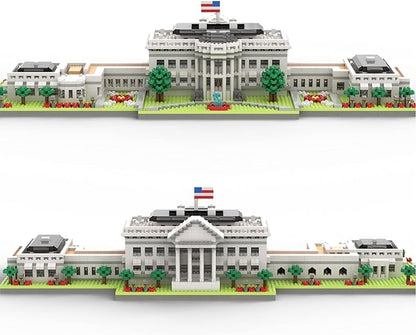 SEMKY Micro Mini Blocks White House Famous Landmark Model Set(3000Pieces) -Building and Architecture Toys Gifts for Kid and Adult