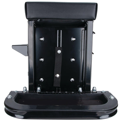 Performance Tool W85025 3-Drawer Rolling Tool Chest Seat With Magnetic Side Trays, Black
