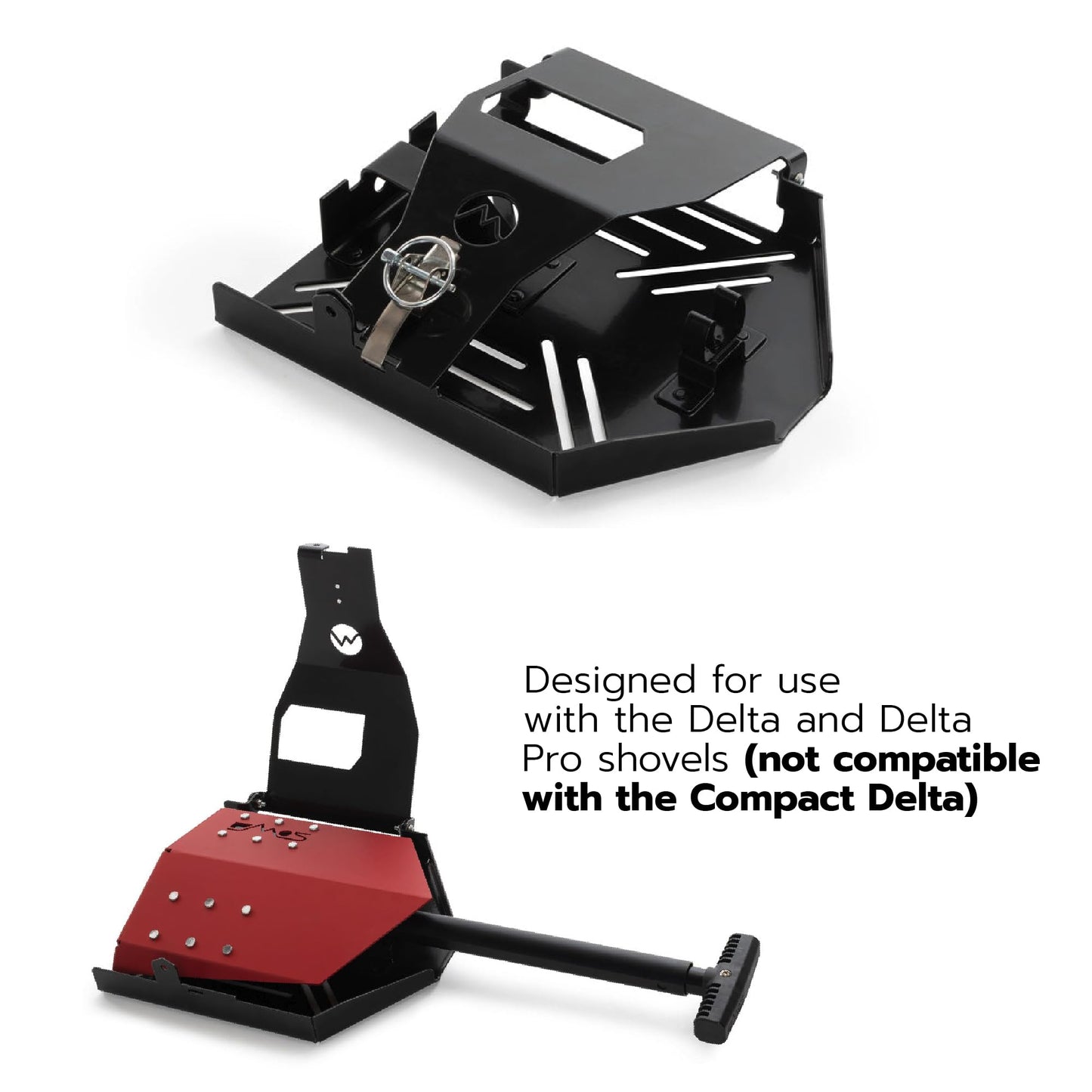 DMOS Shovel Mount - Aluminum Off-Road & Overlanding Tool Mount Clamp for Trucks, Cars, & ATVs - Delta Shovel