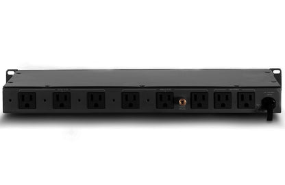 Soundavo PMX-3300 Power Conditioner and Surge Sequencer 10 Protected Outlets and 3 Zones 15A with LED Voltmeter Display & Pullout Light