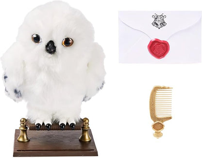 Wizarding World Harry Potter Enchanting Hedwig Interactive Owl with Over 15 Sounds and Movements and Hogwarts Envelope Kids Toys for Ages 5 and up