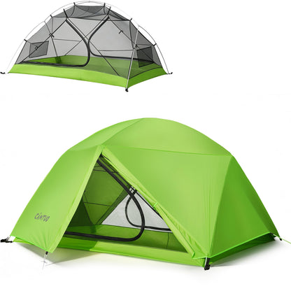 CANTUO Ultralight Camping Backpacking Tent 2 Person - Windproof & Waterproof PU5000mm 20D Nylon Tents for Camping, Hiking, Bikepacking