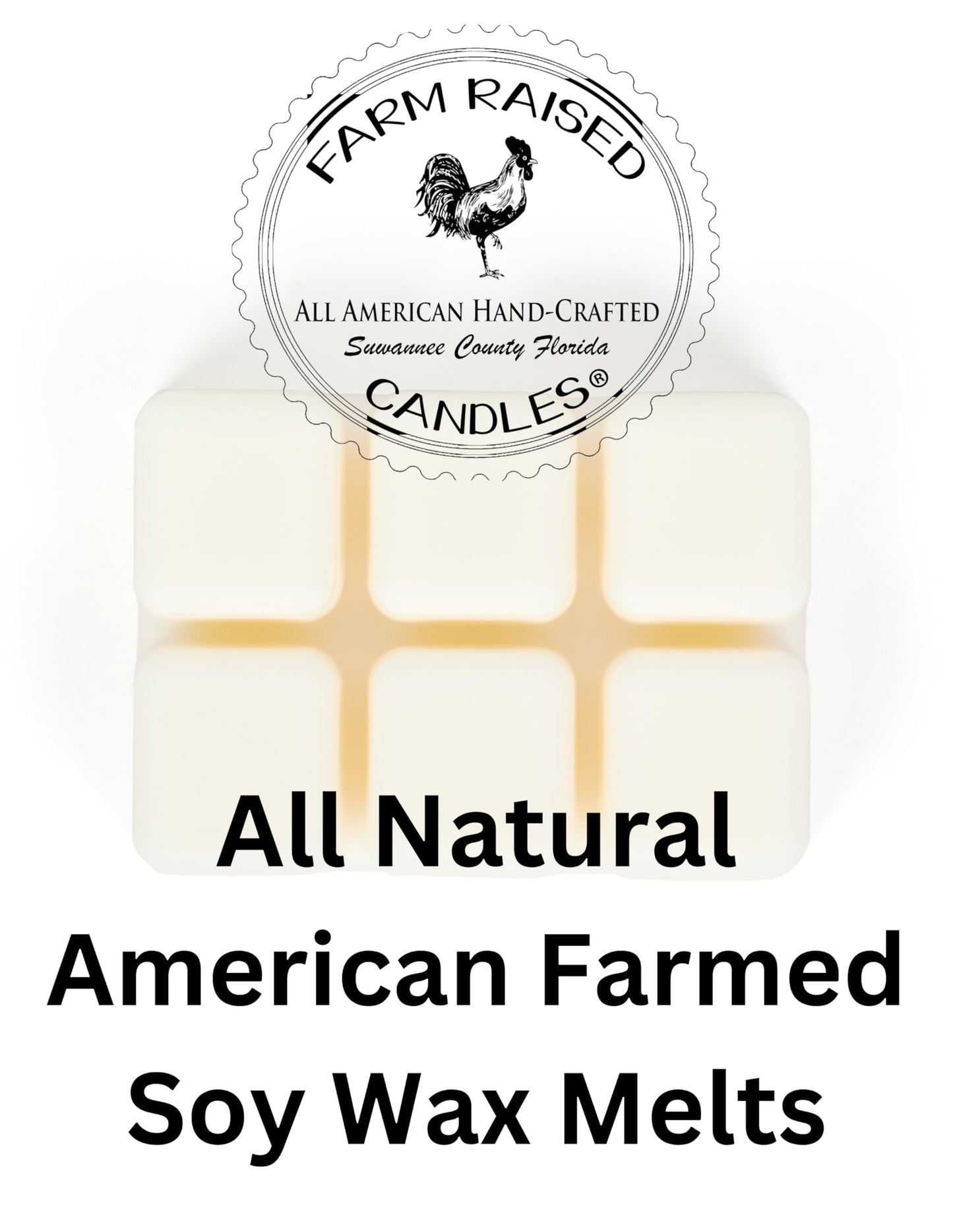 Farm Raised Candles White Tea & Sage Soy Wax Melts 3 Pack – Fresh from the Farm Scented Wax Cubes for Wax Warmers – Clean Resort Spa Fragrance – Made in USA