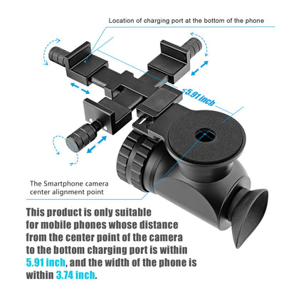 Forevercam Rifle Scope Phone Camera Mount Adapter for Smartphone Aluminum Rifle Scope Camera Mount for Smartphone