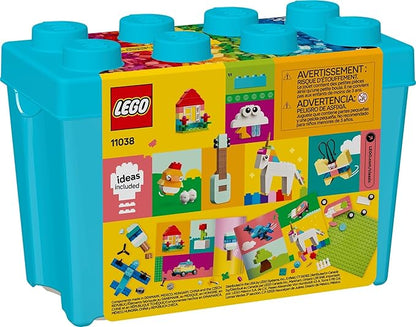 LEGO Classic Vibrant Creative Brick Box Building Blocks - Sensory &amp Learning Toys for Boys &amp Girls Ages 4+ Years - Pretend Play Preschool Toys - Gift for Birthdays - 11038