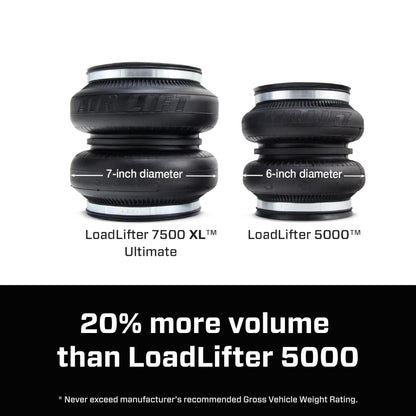 Air Lift LoadLifter 7500 XL Ultimate Air Spring Kit for 2011-2019 Chevrolet Silverado 2500HD/3500HD RWD/4WD, 2011-20219 GMC Sierra 2500HD/3500HD RWD/4WD - 57538