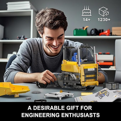 Mould King 17092 Articulated Dump Truck Building Set Engineering Vehicle with Battery and Remote Control Collectible Set for Adults (1230 Pieces)