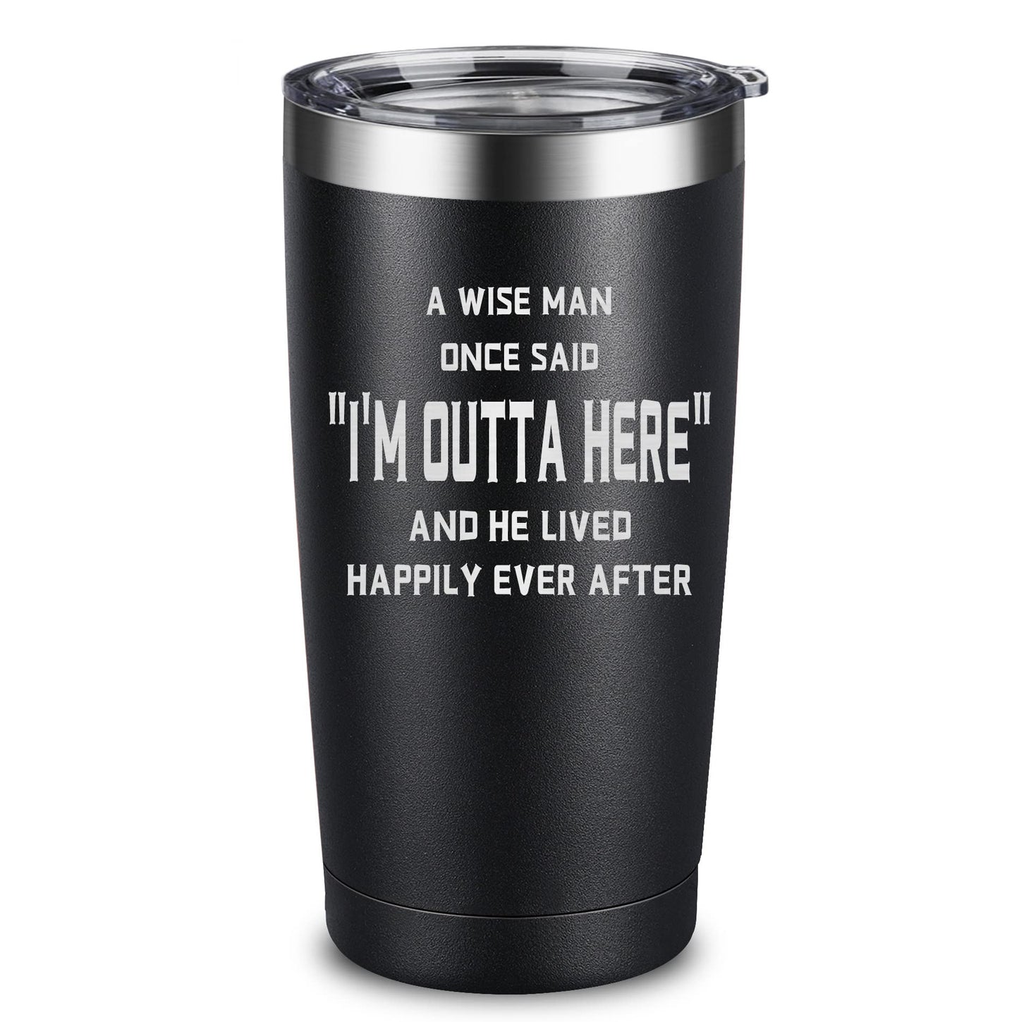 ARIABLE Retirement, Coworker Leaving Gifts for Men - Farewell, Goodbye Gift for Coworkers - Going Away Present - New Job Promotion, 20 Ounce Engraved Tumbler, Black
