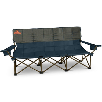 Kelty Lowdown Couch - 3 Person Capacity Camping Chair, Extra Large and Sturdy Bench for Campsites, Soccer Games, and Backyard Parties (Dark Shadow/Midnight Navy)