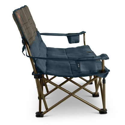Kelty Lowdown Couch - 3 Person Capacity Camping Chair, Extra Large and Sturdy Bench for Campsites, Soccer Games, and Backyard Parties (Dark Shadow/Midnight Navy)