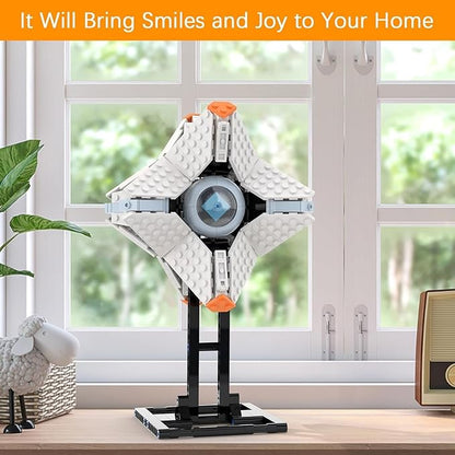 Nubee Ghost Shell Building Blocks for Kids Ages 9+ Generalist Shell Building Toy Sets Featuring a Display Stand Lightfall Model Toy for Adults Game Fans (378 Pieces)