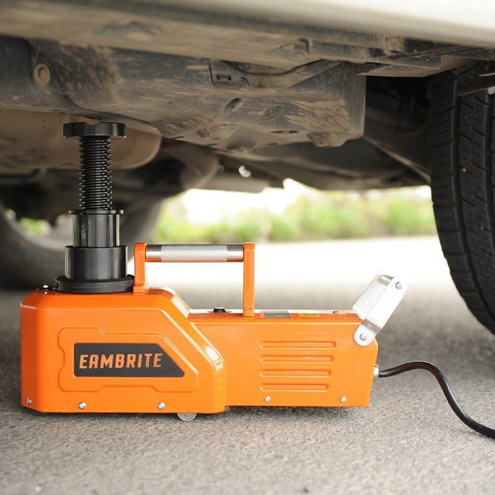 EAMBRITE 12V DC Heavy Duty 15 Ton 33000lbs Hydraulic Car Floor Jack with LED Light Electric Car Jack for SUV and RV, Trucks, Sedan, Van