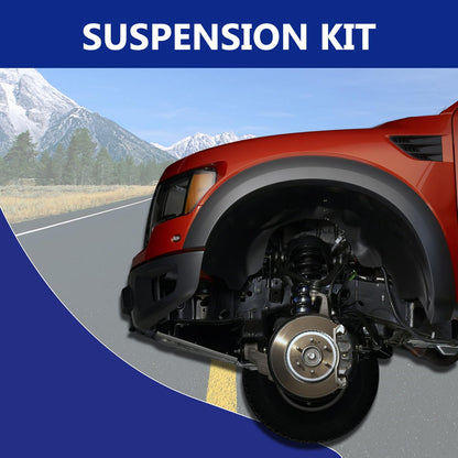 HAWK BROTHER Control Arm, Replacement for Front Upper Control Arm with Ball Joint Sway Bar Outer Tie Rod Suspension Kit Compatible With 2009-2014 F-150 2WD, 2007-14 Ford Expedition - 12 Pcs