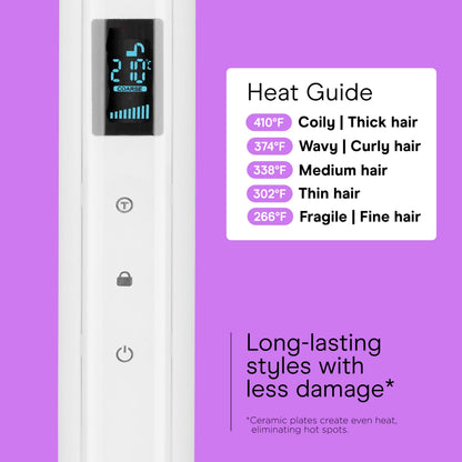 Conair Double Ceramic Flat Iron, 1 1/2-inch Wet-to-Dry Hair Straightener