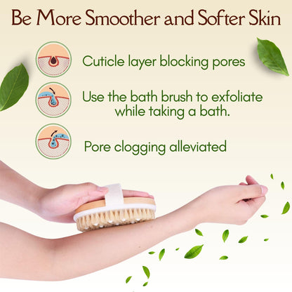 Premium Face Scrubber Set, Facial Cleansing Brush for Exfoliator, Natural Bristle Face Scrubber for Lymphatic Drainage, Unclog Pores, Sensitive Skin, Reduce Ance