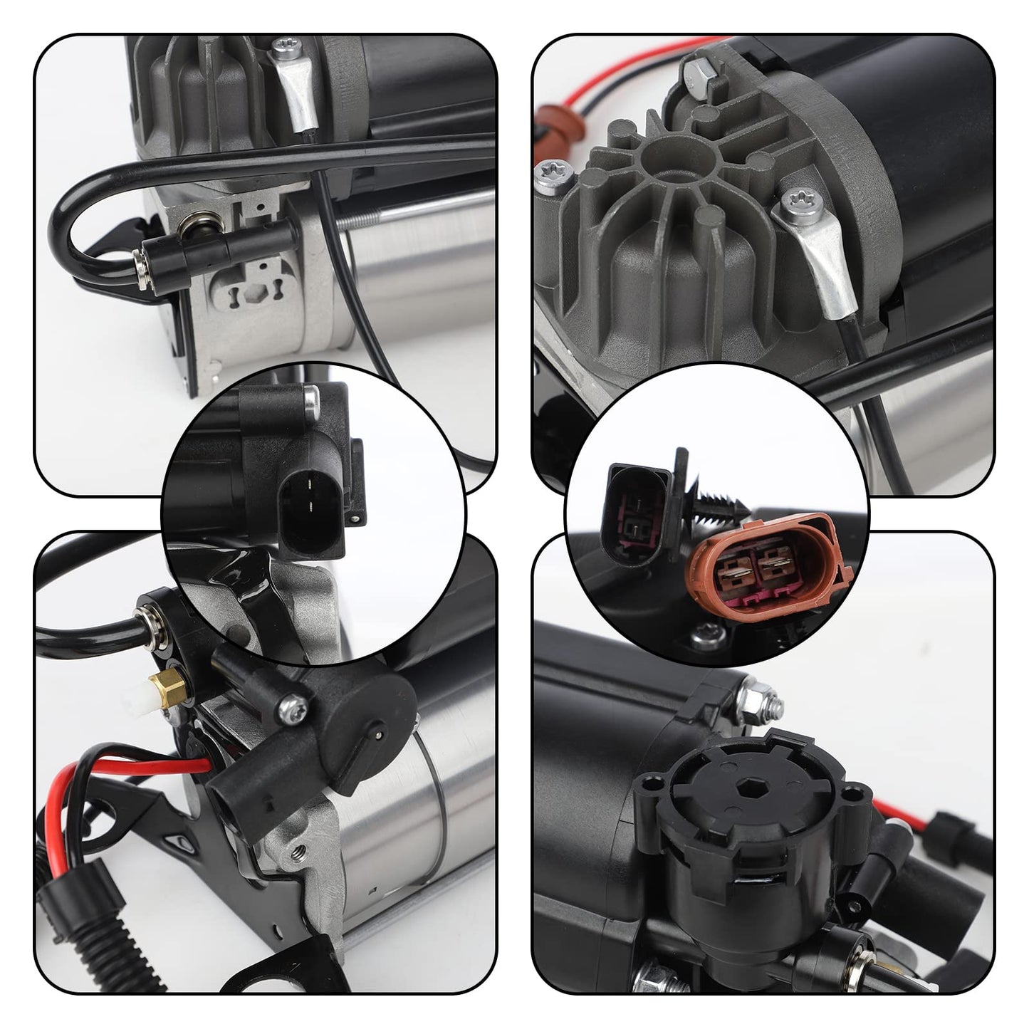 RXLUCKIES Compatible with Air Suspension Compressor Audi A6 C6 4F 2004-2011,4F0616005F,4F0616005E,4F0616006A, 4F0616006,4F0616007