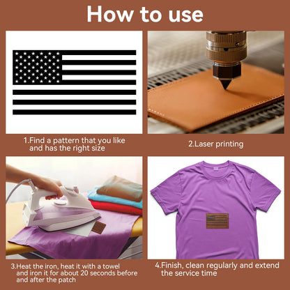 Harsgs 64PCS Blank Leatherette Hat Patches, Retangle Laserable Rustic Leatherette Patch with Adhesive for Heat Press/Transfer Iron-on, Retangle Light Brown