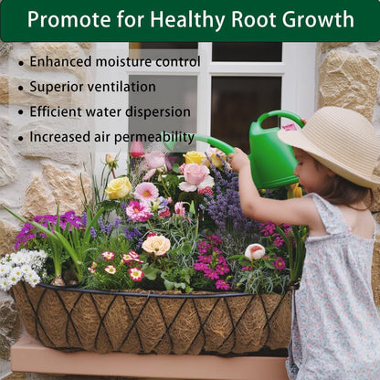 Skiennix Pre-Formed Coco Fiber Liners - Eco-Friendly Replacement for Planters & Baskets | 24-Inch, 2-Pack