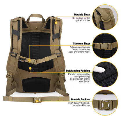 Mardingtop 60L Internal Frame Backpack + 25L Cordura Hiking Backpack