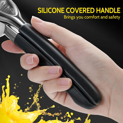 Sopito Stainless Steel Lemon Squeezer - Heavy Duty Citrus Press with Large Bowl & Non-Slip Grip