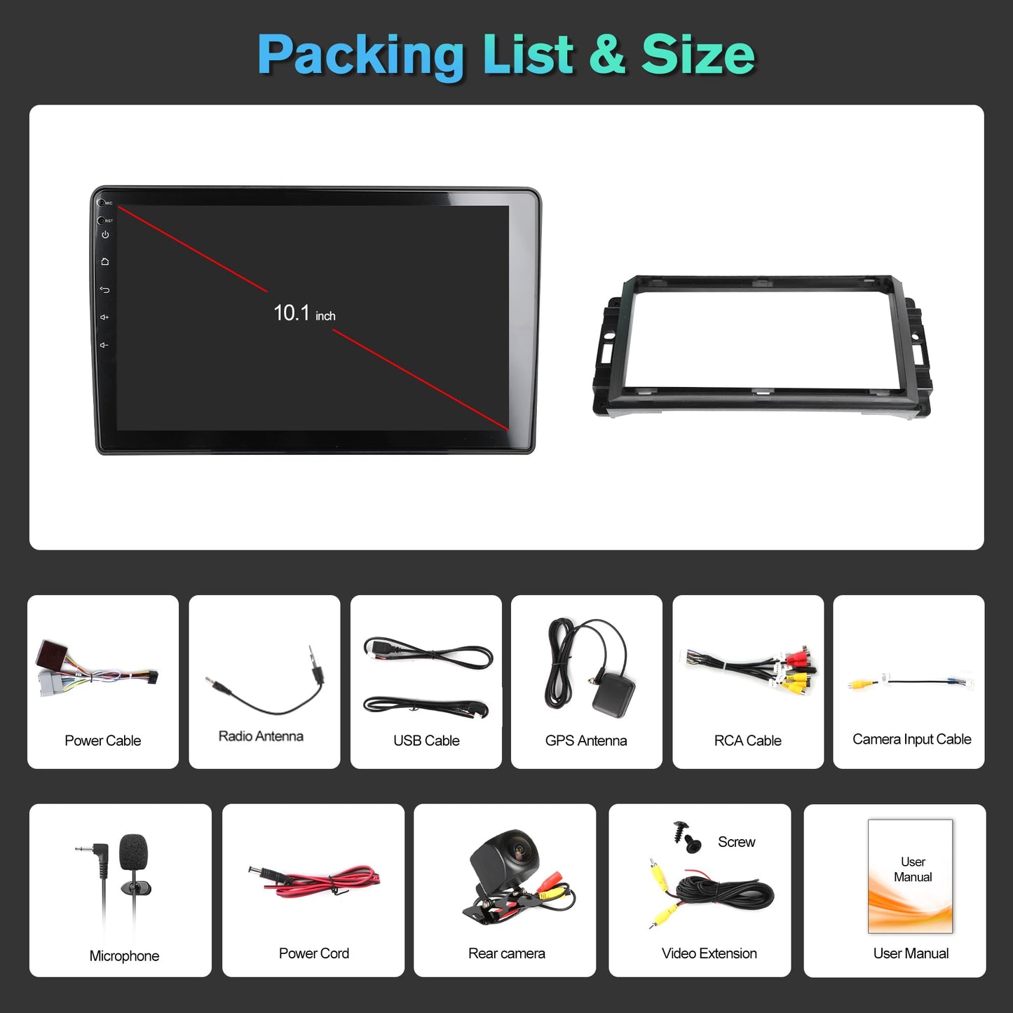 4G+64G Android 13 Car Radio for Jeep Wrangler JK 2007-2018 Dodge Ram 1500 2500 3500,10" Touch Wireless Carplay&Android Auto Support Touchscreen Radio Upgrade with AHD Camera,GPS Navigation,SWC,WiFi