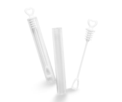 Big Mo's Toys 40 Pack Mini Heart Bubble Wands – Great Wand Bubbles Party Favors for Weddings and Anniversaries