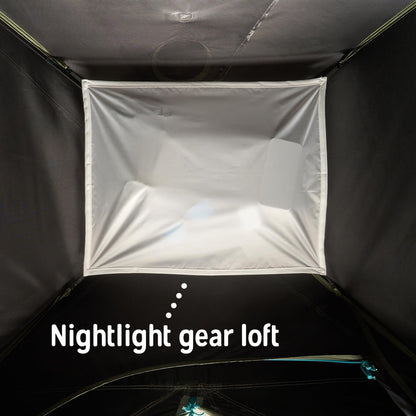 Kelty Daydreamer 4P + 6P Camping Tent, Blackout Fabric, Interior Light Diffusing Gear Loft, Standing Height, PFAS Free (4 Person)