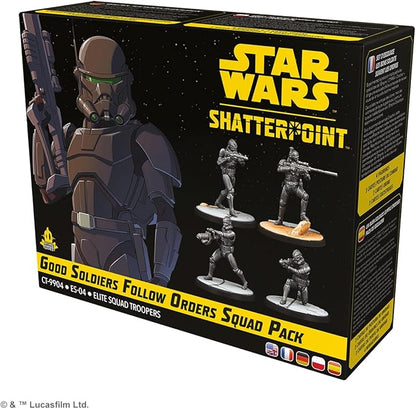 Star Wars Shatterpoint Good Soldiers Follow Orders Squad Pack - Tabletop Miniatures Game Strategy Game for Kids and Adults Ages 14+ 2 Players 90 Minute Playtime Made by Atomic Mass Games