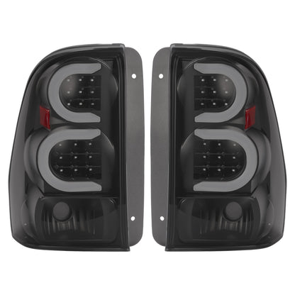 HECASA LED Tail Lights for 2002-2009 Chevy Trailblazer - Smoke Lens, Black Housing, Model MO-3454