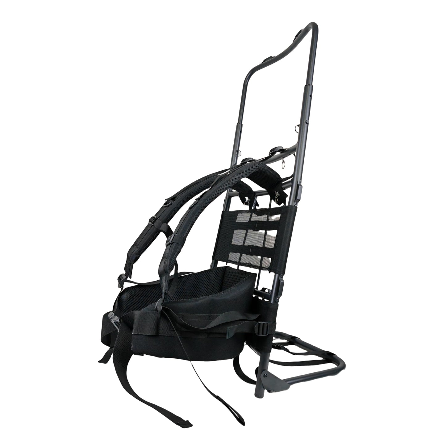 ZRSCHYG Hunting External Pack Frame with Rain Cover, Adjustable Straps, External Frame Backpack for Heavy Loads - Hunting, Backpacking, Tactical Use, (black)