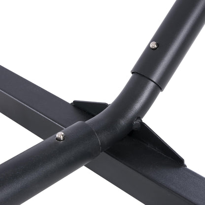 SUNCREAT 15 ft Outdoor Hammock Stand, Heavy Duty Hammock Stand Only, Black