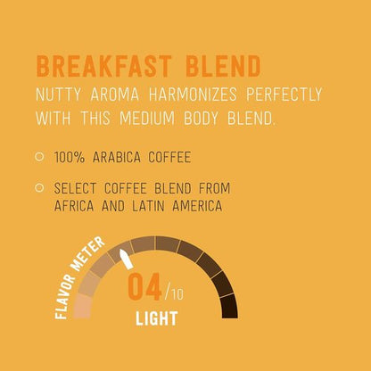 Happy Belly Light Roast Coffee Pods - Breakfast Blend for Keurig 2.0 | 24 Count