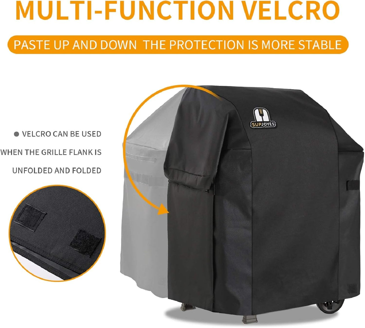 SUPJOYES Gas Grill Cover - Heavy Duty Waterproof Protection for Weber Spirit II 310 | 51 Inch Size