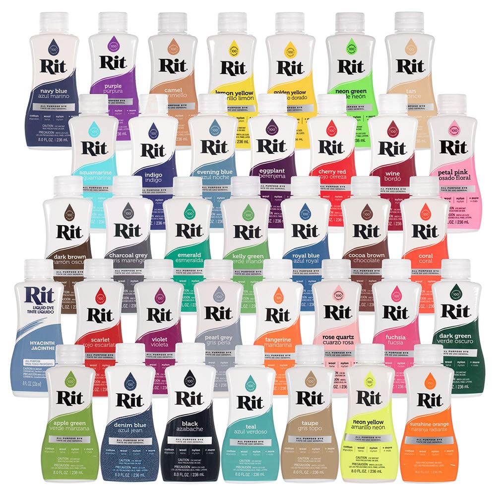 Rit Dye – 8 Oz. Liquid Fabric Dye for Clothing, Décor, and Crafts – Teal (1 Pack)