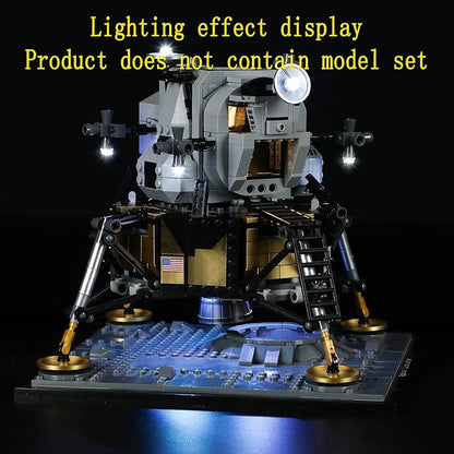 LED Light Kit (Remote Control) Compatible with Lego NASA Apollo 11 Lunar Lander - for Creator 10266 (Model Set Not Included)