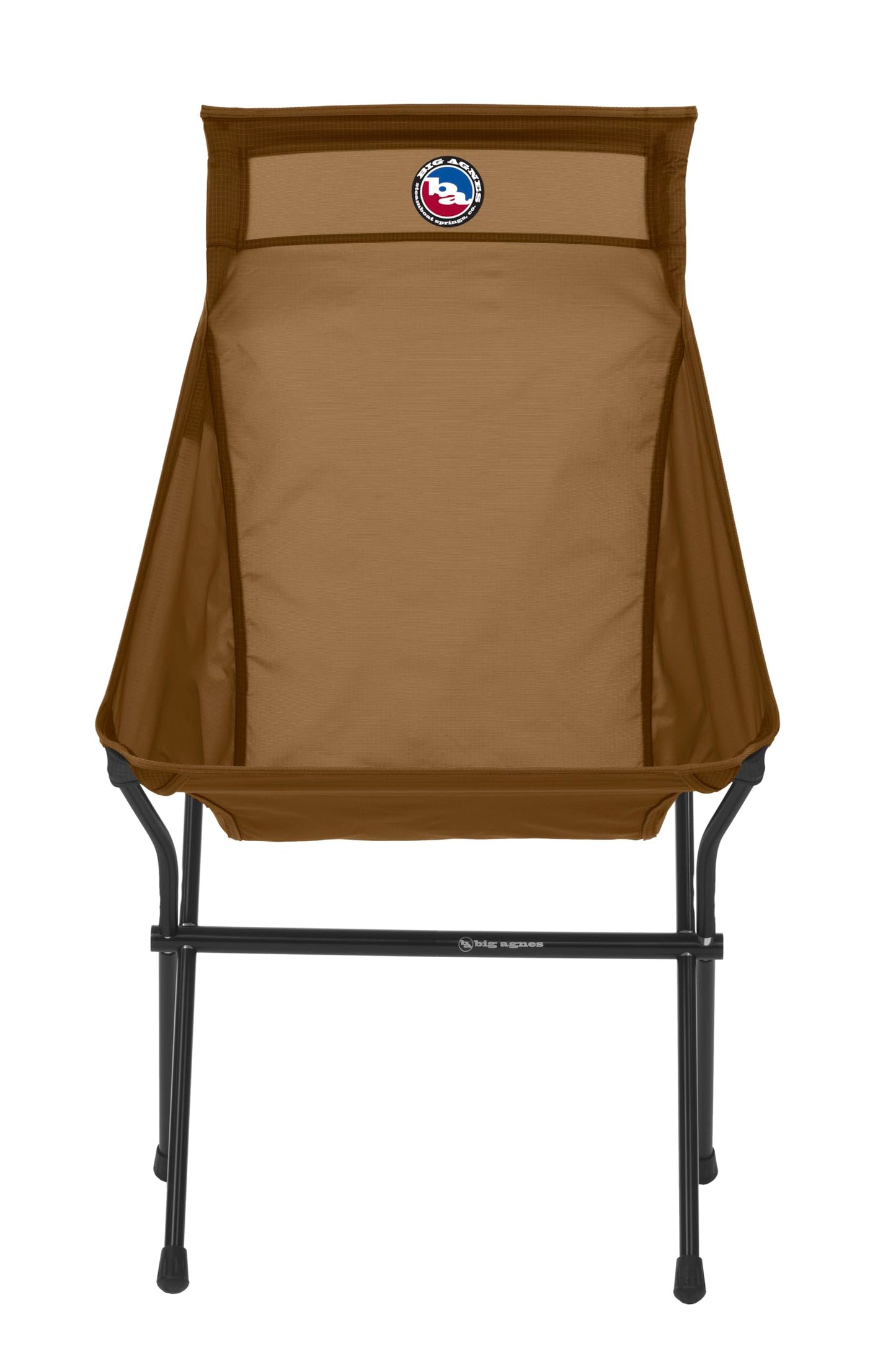 Big Agnes Big Six Camp Chair - High & Wide Camping Chair with Aircraft Aluminum Frame, Brown Sugar
