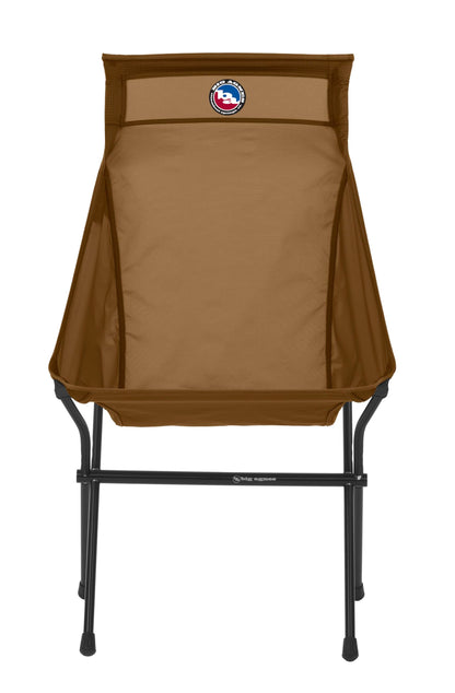 Big Agnes Big Six Camp Chair - High & Wide Camping Chair with Aircraft Aluminum Frame, Brown Sugar