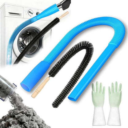 2026 Upgraded Dryer Lint Vac Attachment Compatible with All Vacuum Cleaner, Universal Dryer Vent Cleaner Kit, Dryer Vacuum Hose Attachment, Deep Cleaning Tools for Clogged Ducts & Lint Removal