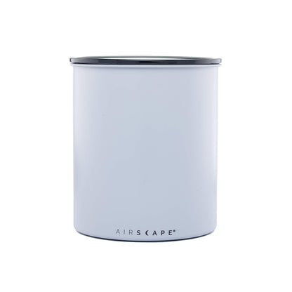 AirScape Kilo Coffee Storage Canister - Set of 3 - Large Food Container - US Patented Airtight Lid 2-Way Valve Preserve Food Freshness, Holds 2.2 lb Dry Beans (Large Kilo, Matte Black, White & Gray)