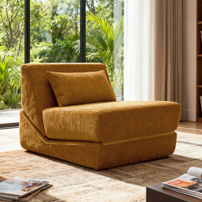 KAPEETOO Fold Out Chair Bed, Folding Sofa Bed, 3 in 1 Convertible Sleeper Chair Bed for Nap, Transformable Sofa Bed for Apartment,Dormitory,Bedroom
